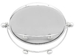 silver shaving mirror