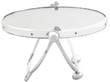 round sterling silver shaving mirror