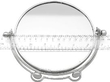 Antique Sterling Silver Shaving Mirror Size