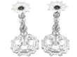 antique Portuguese Cast Silver Candlesticks