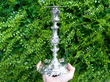 Portuguese Cast Silver Candlestick outside