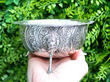 antique Georgian Silver Footed Sugar Bowl outside
