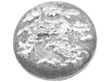 antique Round Chinese Silver Tobacco Box by Wang Hing and Co