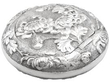 antique Round Chinese Silver Box