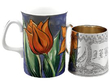 19th Century Sterling Silver Christening Mug next to a mug