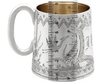 19th Century Sterling Silver Christening Mug size