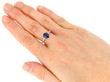 Burmese Sapphire Ring on Hand