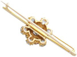 Natural Antique Pearl and Diamond Brooch reverse