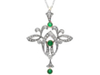 Antique Emerald and Diamond Pendant in gold
