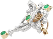Antique Emerald and Diamond Brooch in gold