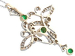 Antique Emerald and Diamond Pendant reverse