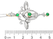 Antique Emerald and Diamond Pendant Brooch size