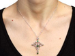 Antique Emerald and Diamond Pendant wearing