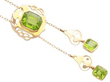 Peridot Necklace in Arts and Crafts Style alerted length