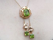 wearing Peridot Necklace Gold