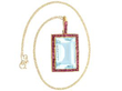 Aquamarine Gold Pendant