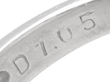 Blue Sapphire and Diamond Platinum Cluster Ring hallmarks