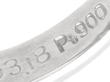 Sapphire and Diamond Platinum Cluster Ring hallmarks