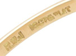Antique Linear Diamond Cluster Ring in Gold hallmarks