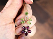 Antique Garnet Pendant with Peridot and pearl in Rose Gold
