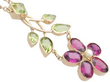 Antique Garnet Pendant with Peridot and pearl