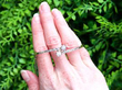 Antique Diamond Crossover Bangle outside