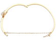 Antique Diamond Crossover Bangle open