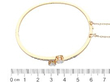 Antique Diamond Crossover Bangle size
