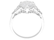 setting of 2.5 Carat Diamond Solitaire with Baguettes