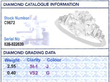 2.5 Carat Diamond Solitaire with Baguettes grading card