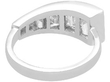 Vintage Six Stone Baguette Diamond Ring back