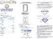 Vintage Six Stone Baguette Diamond Ring in white gold certificate