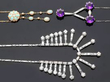 Art Deco Diamond Fringe Necklace in Platinum with Necklaces