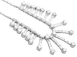 Diamond Fringe Necklace in Platinum