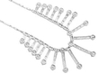Art Deco Fringe Necklace in Platinum
