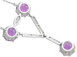 Reverse of Antique Diamond and Amethyst Drop Pendant