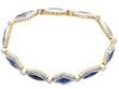 antique Marquise Sapphire and Diamond Bracelet