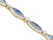Marquise Sapphire and Diamond Bracelet in gold