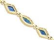Marquise Sapphire and Diamond Bracelet reverse