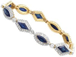 Marquise Sapphire and Diamond Bracelet closed