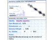 Marquise Sapphire and Diamond Bracelet grading card