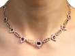Ruby and Diamond Choker Necklace wearing