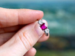Three Stone Ruby and Diamond Ring