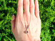 Victorian Ruby Cluster Pendant Necklace with Diamonds outside