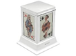 silver playing card box