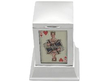 antique silver playing card box