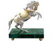 vintage Silver Horse Sculpture