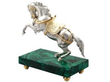 vintage sterling silver and giltr horse sculpture