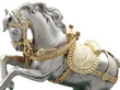 Silver Horse Sculpture close up