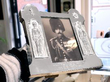 silver photo frame